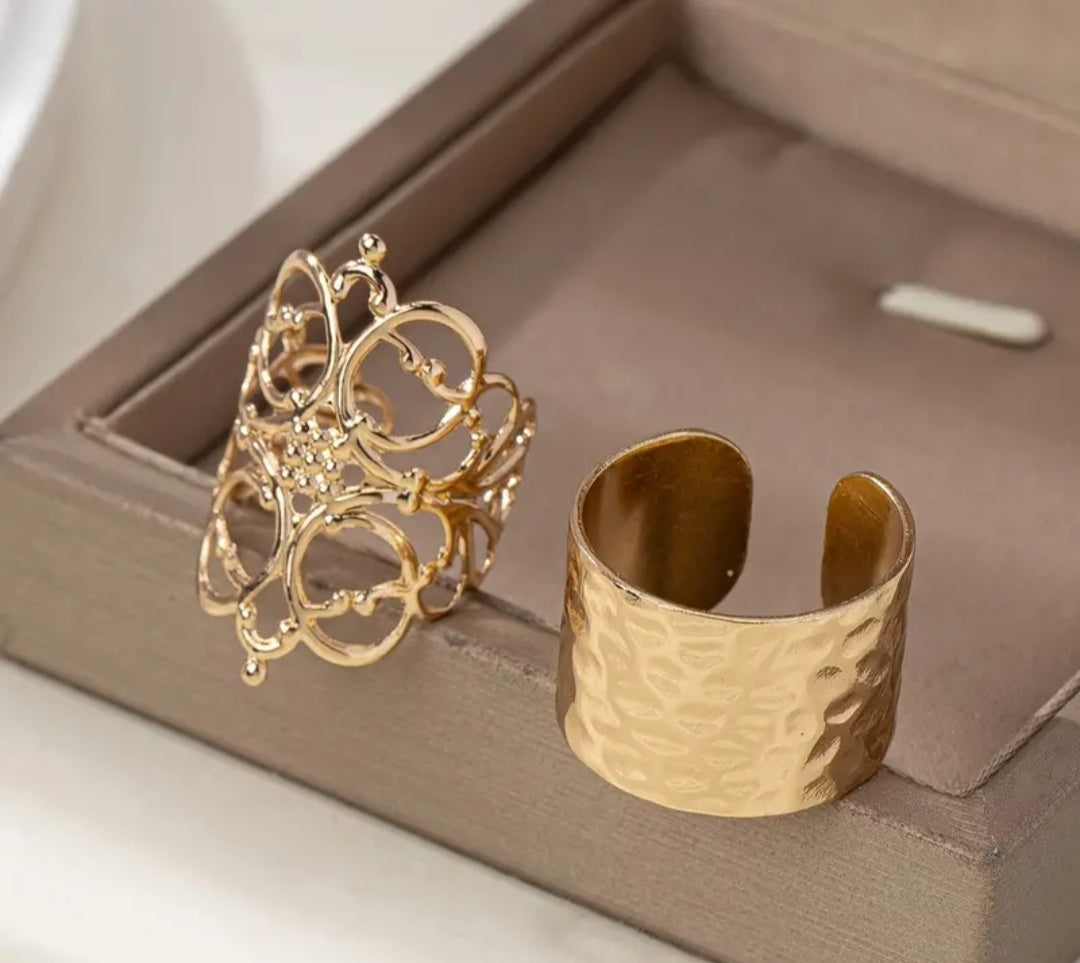 bague Amandine ajustable doré