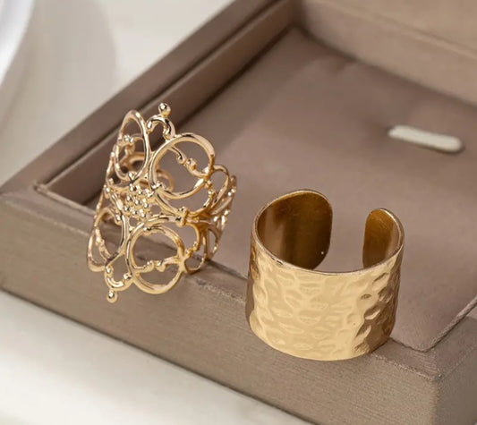 bague Amandine ajustable doré