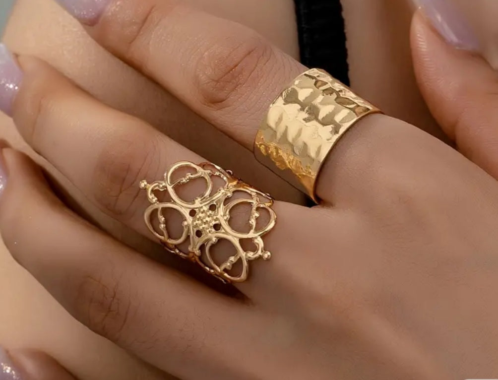 bague Amandine ajustable doré