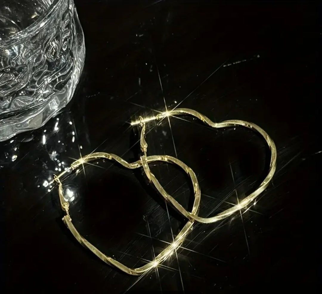 boucle Maeva coeur doré