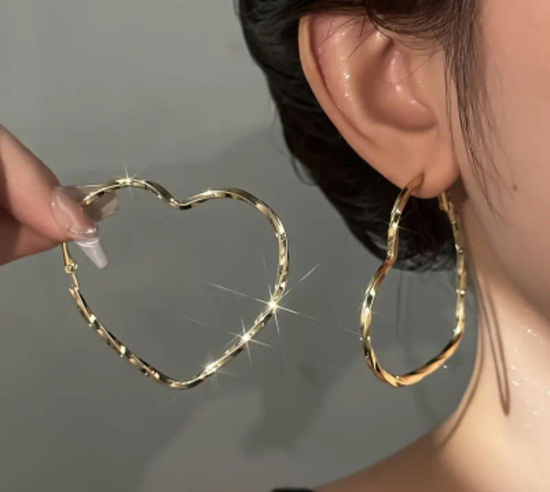 boucle Maeva coeur doré