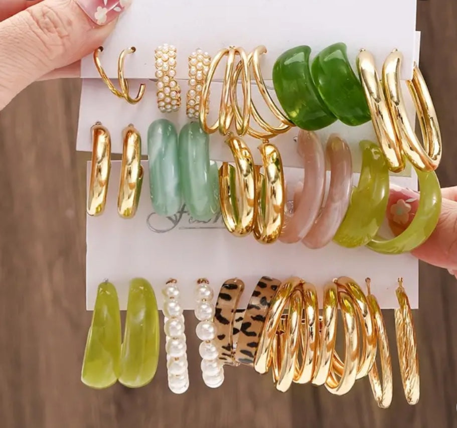 Ensemble Lana 15 paires de boucles