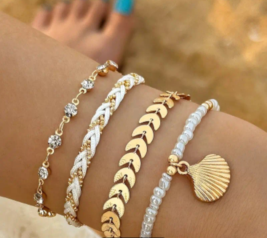 Ensemble Noémie 4 bracelets