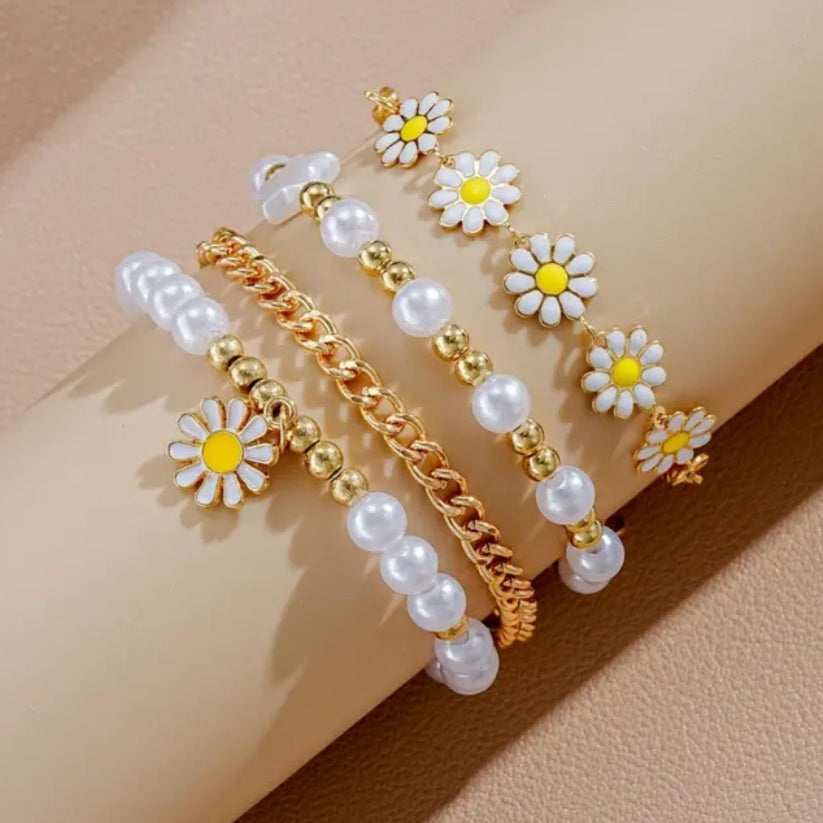 Ensemble Marguerite 4 bracelets