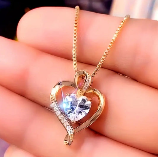 Collier Manon pendentif en forme de coeur