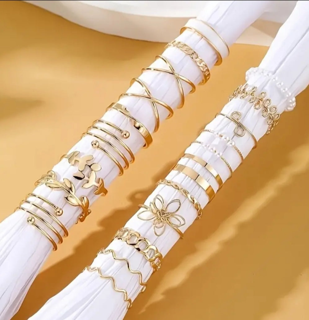 Ensemble Joy 21bagues élégantes