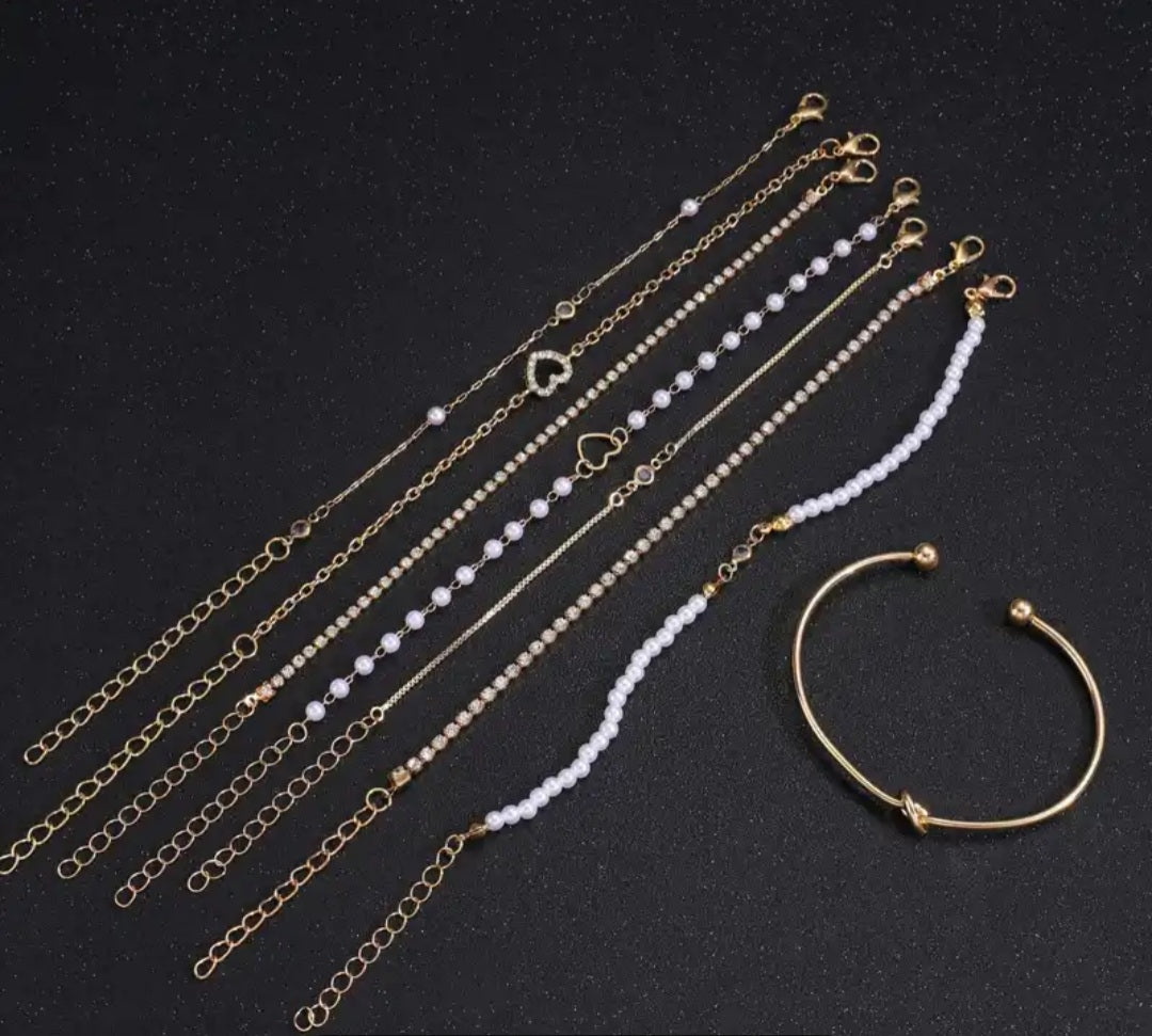 Ensemble Yasmine 8 bracelets