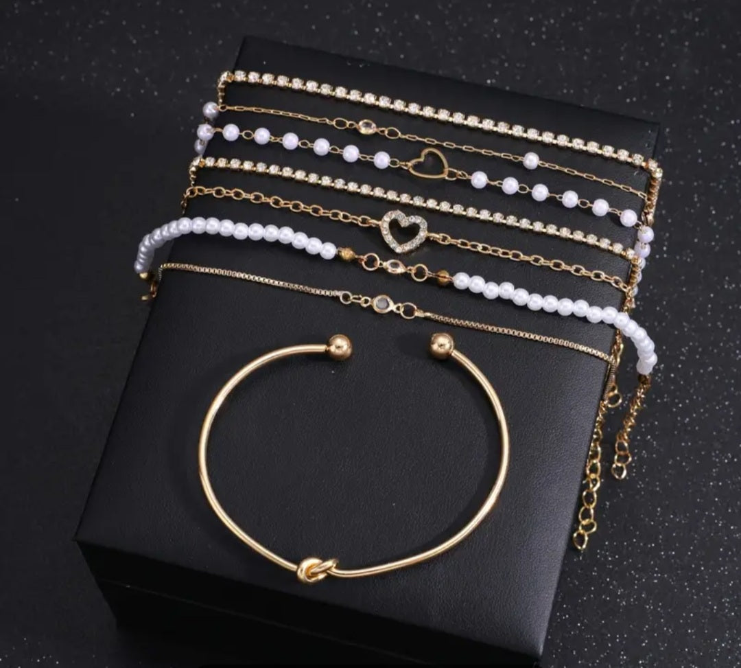 Ensemble Yasmine 8 bracelets