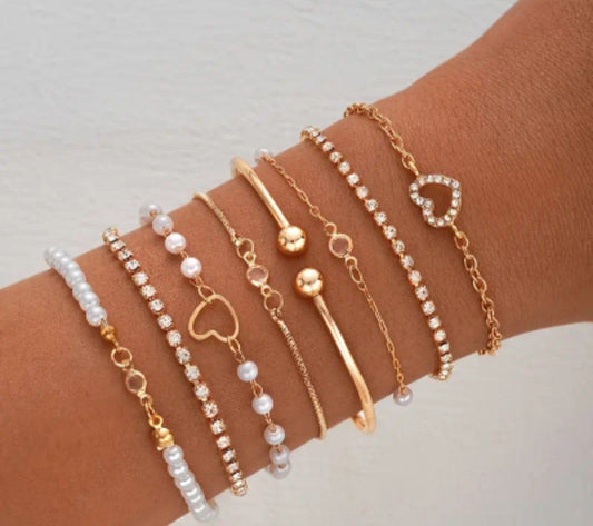 Ensemble Yasmine 8 bracelets