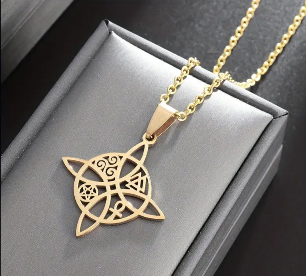 Collier doré Nœud de Sorcière