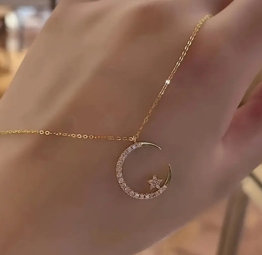Collier Ramadan doré strass