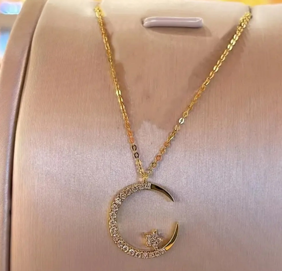 Collier Ramadan doré strass