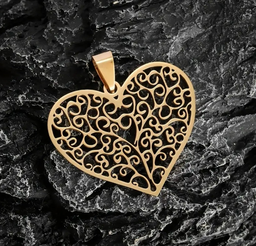 Collier Auriane coeur doré