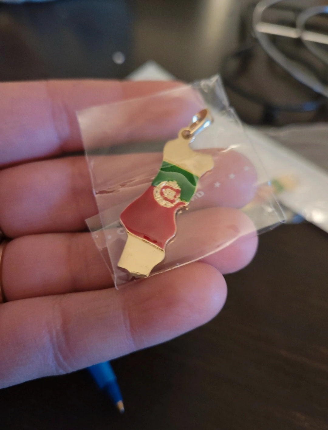 Pendentif Portugal doré