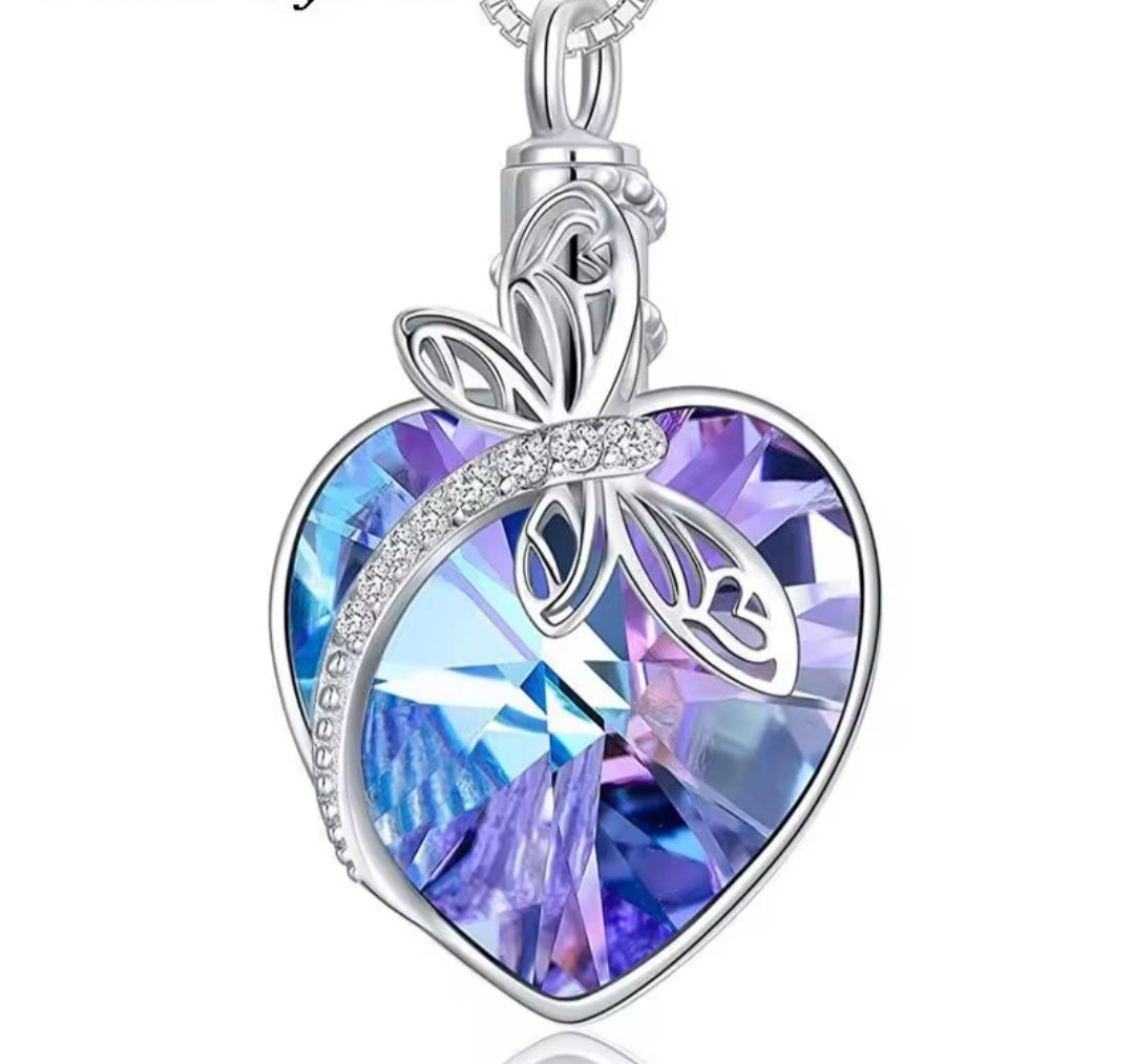 Collier Daisy Libellule bleu