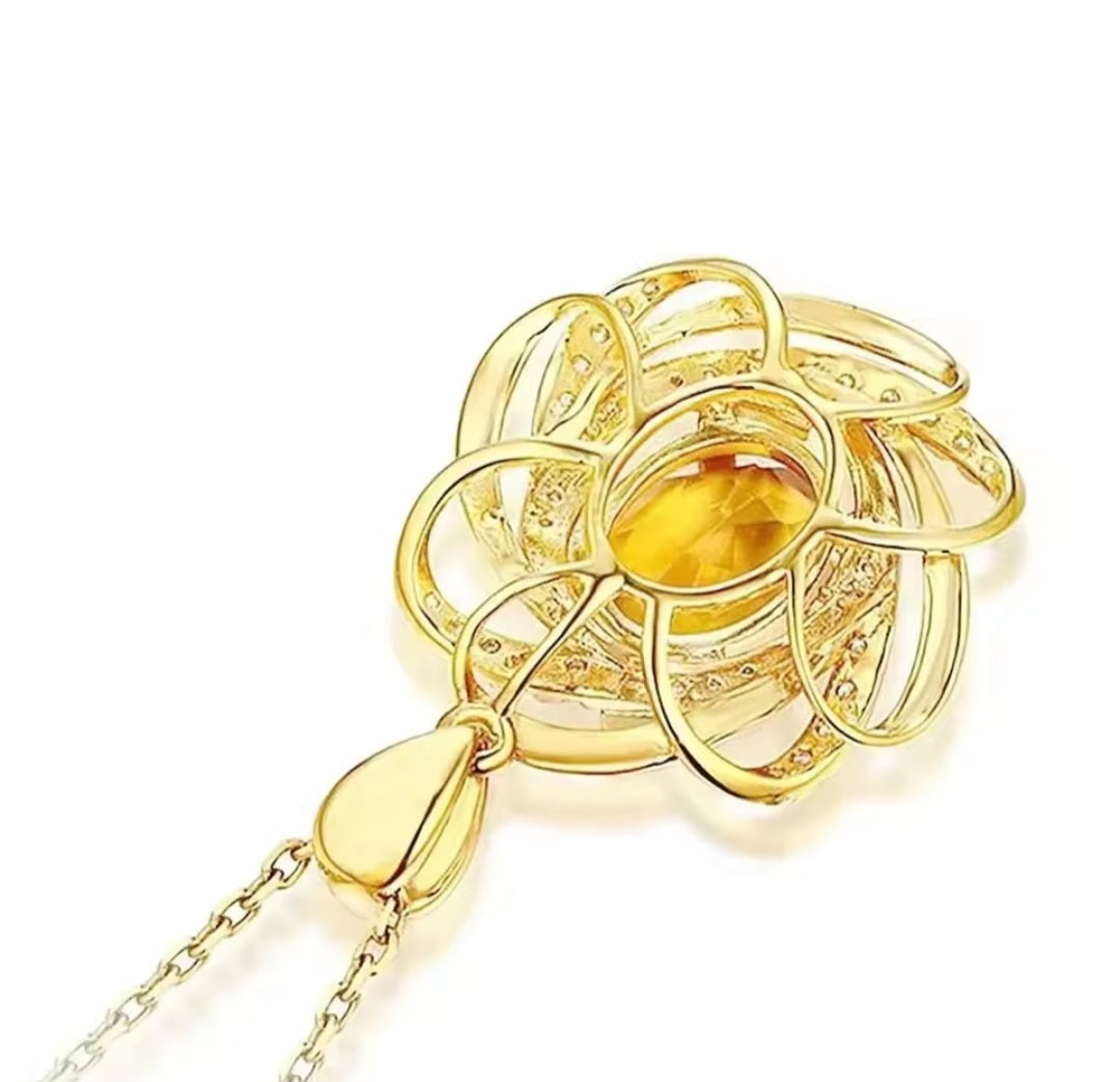 Collier Lucie gold strass