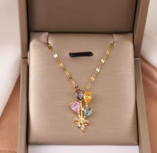 Collier Amélie ballon coloré