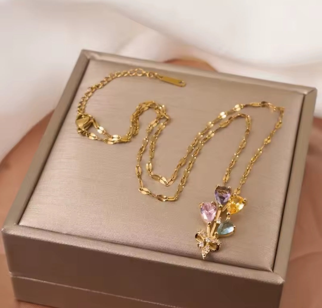 Collier Amélie ballon coloré