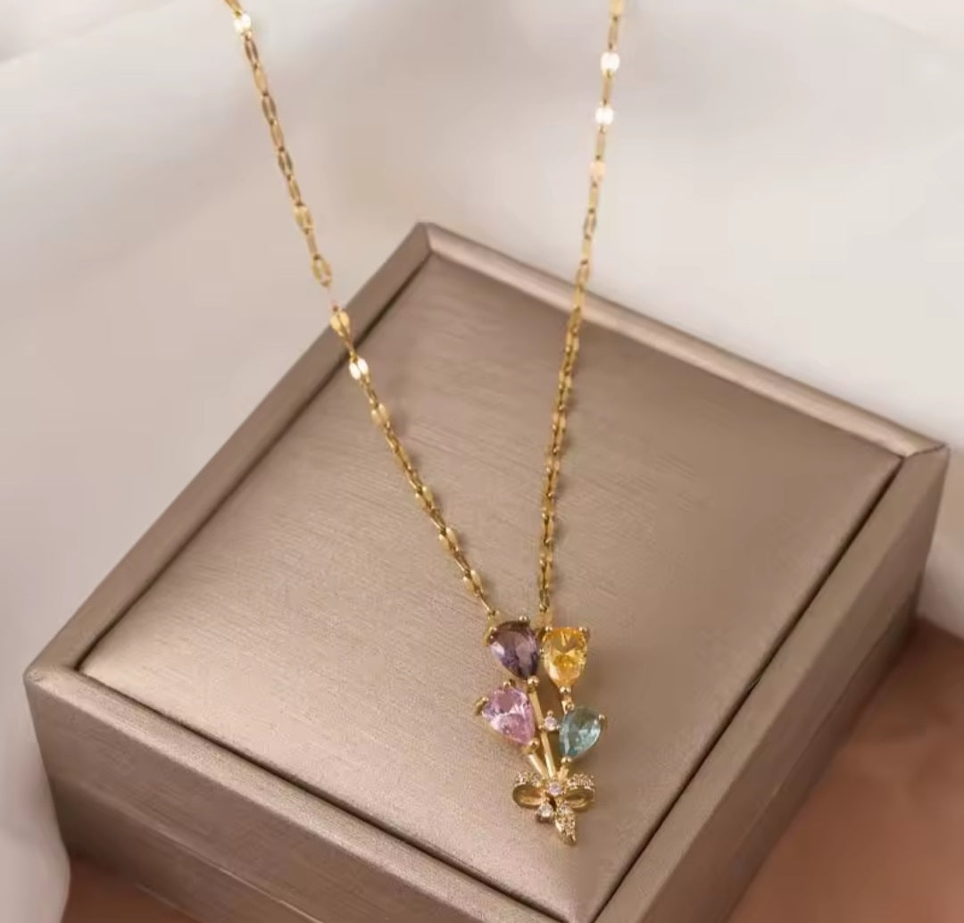 Collier Amélie ballon coloré