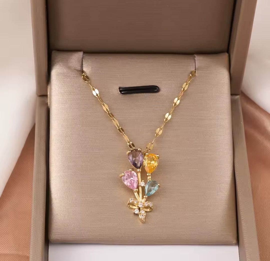 Collier Amélie ballon coloré