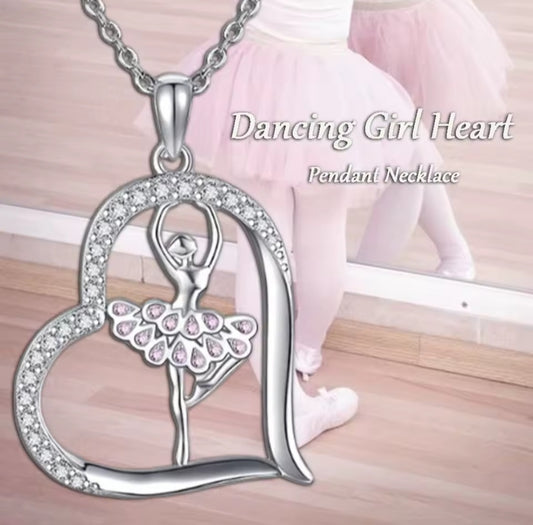 Collier Elisa coeur ballerine