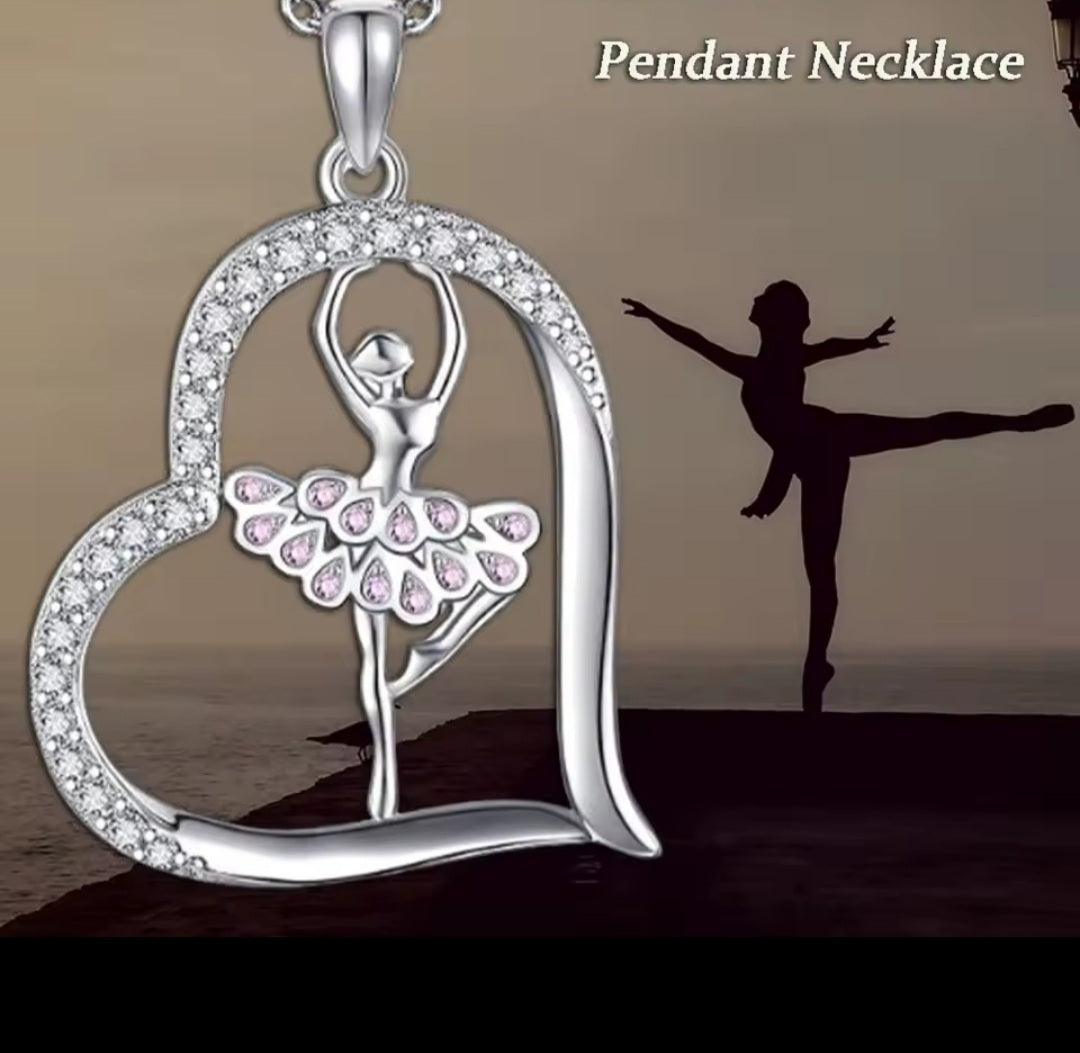 Collier Elisa coeur ballerine