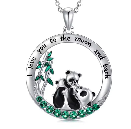 Collier Panda et son bébé