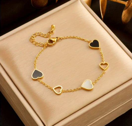 bracelet barbara coeur doré