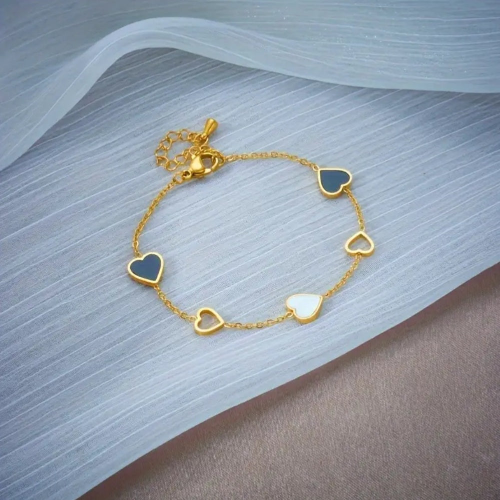 bracelet barbara coeur doré