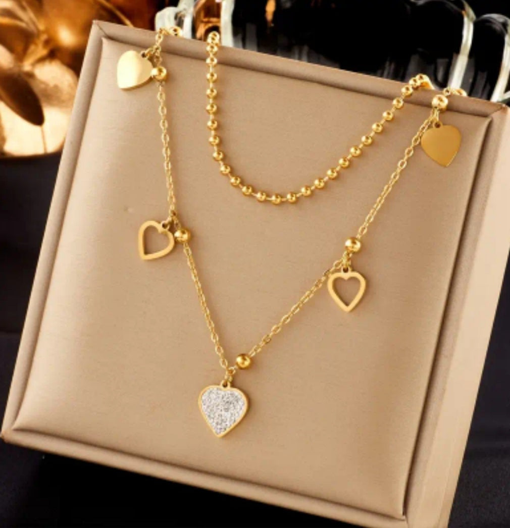 Collier Claire coeur doré