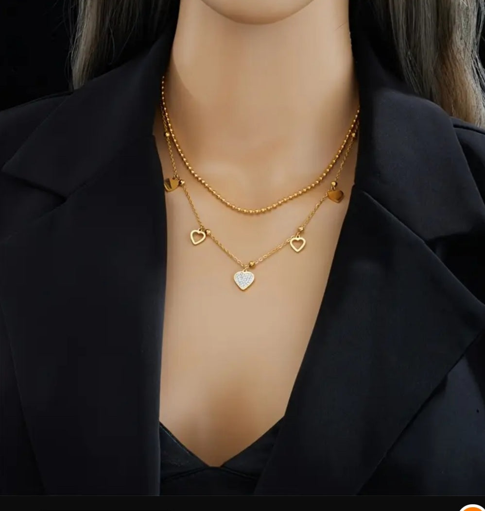 Collier Claire coeur doré