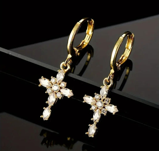 boucles doré blanche