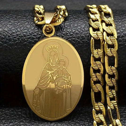 Collier Vierge Marie doré