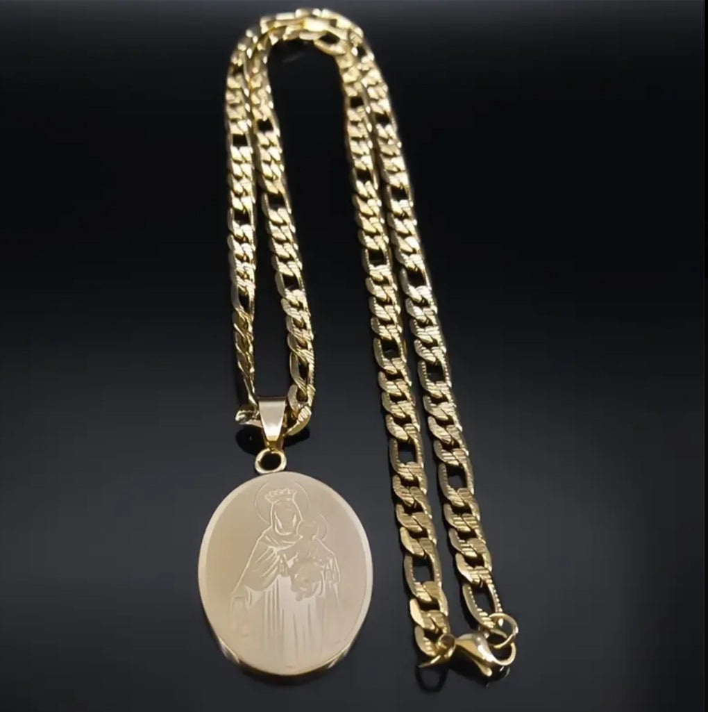 Collier Vierge Marie doré