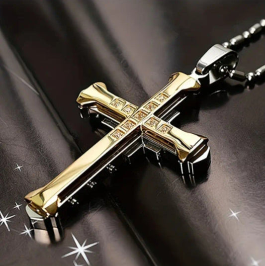 Collier de Protection croix doré