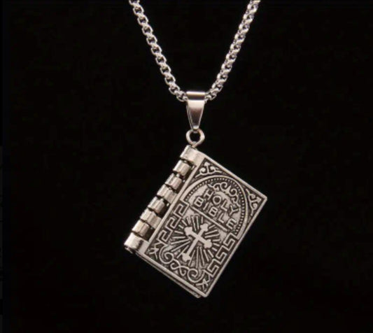 Collier Bible argenté
