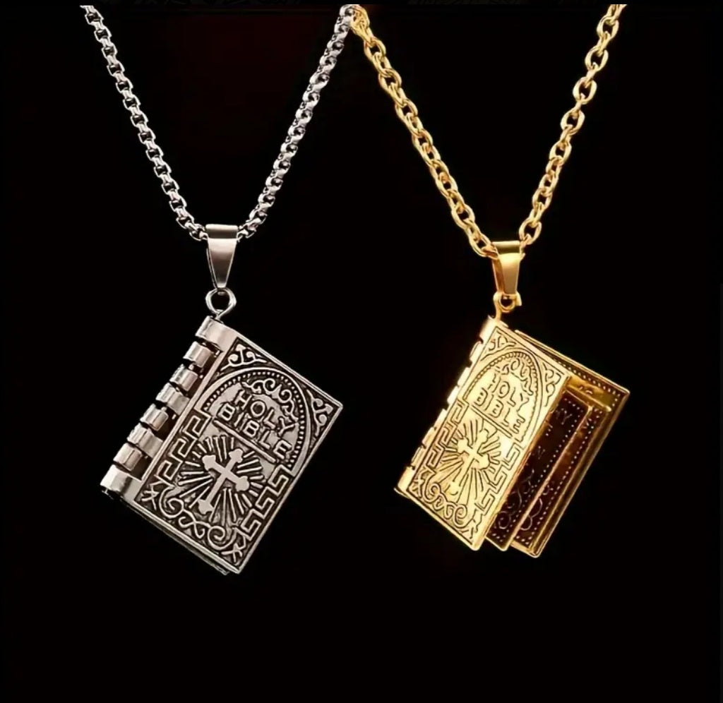 Collier Bible argenté