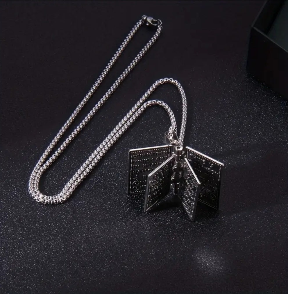 Collier Bible argenté