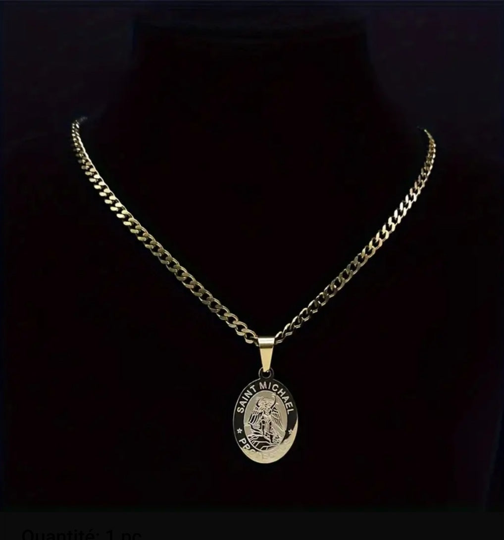 Collier saint Michael doré