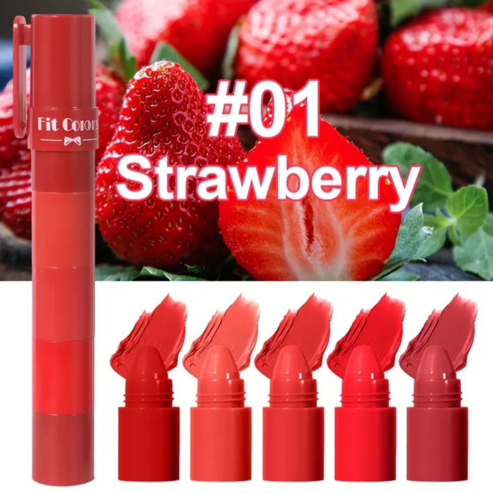 Rouge à lèvres crayon mat 5en1