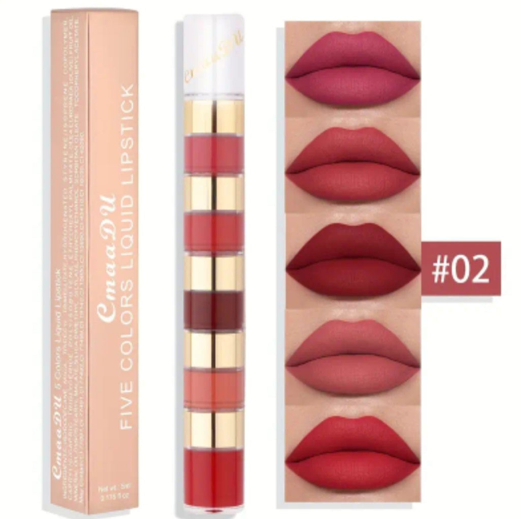 gloss à lèvres mat 5en1