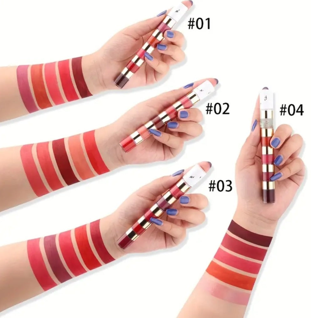 gloss à lèvres mat 5en1