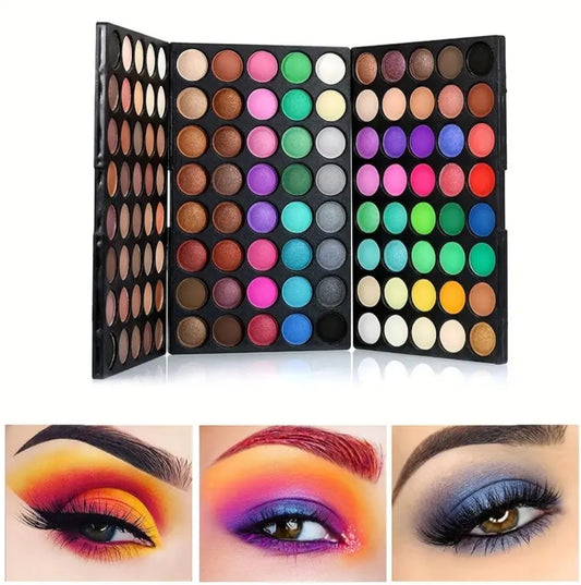 Palette de fards à paupières 120 couleurs 3en1