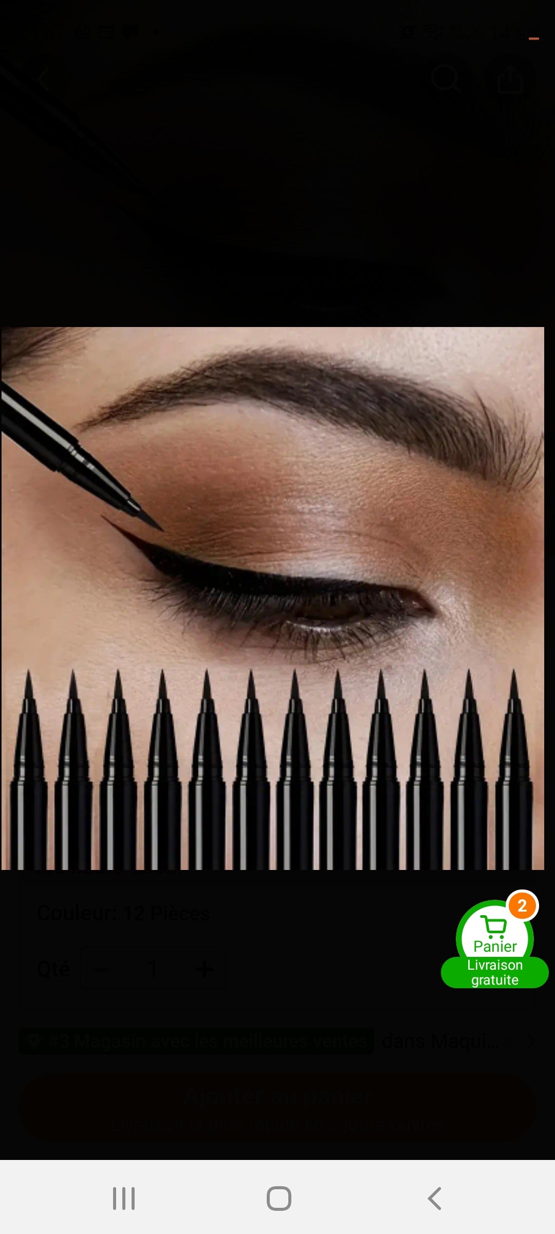 Eyeliner liquide imperméables