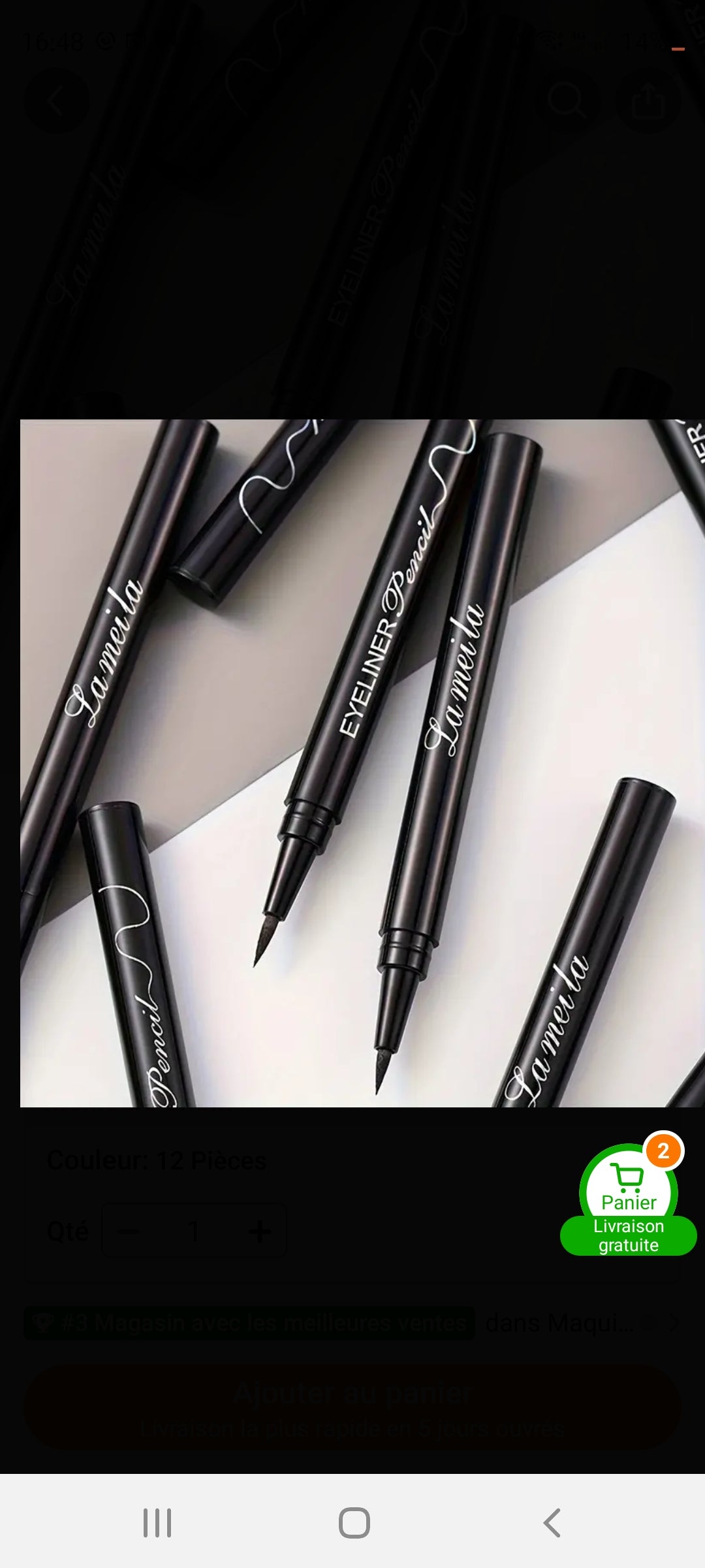 Eyeliner liquide imperméables