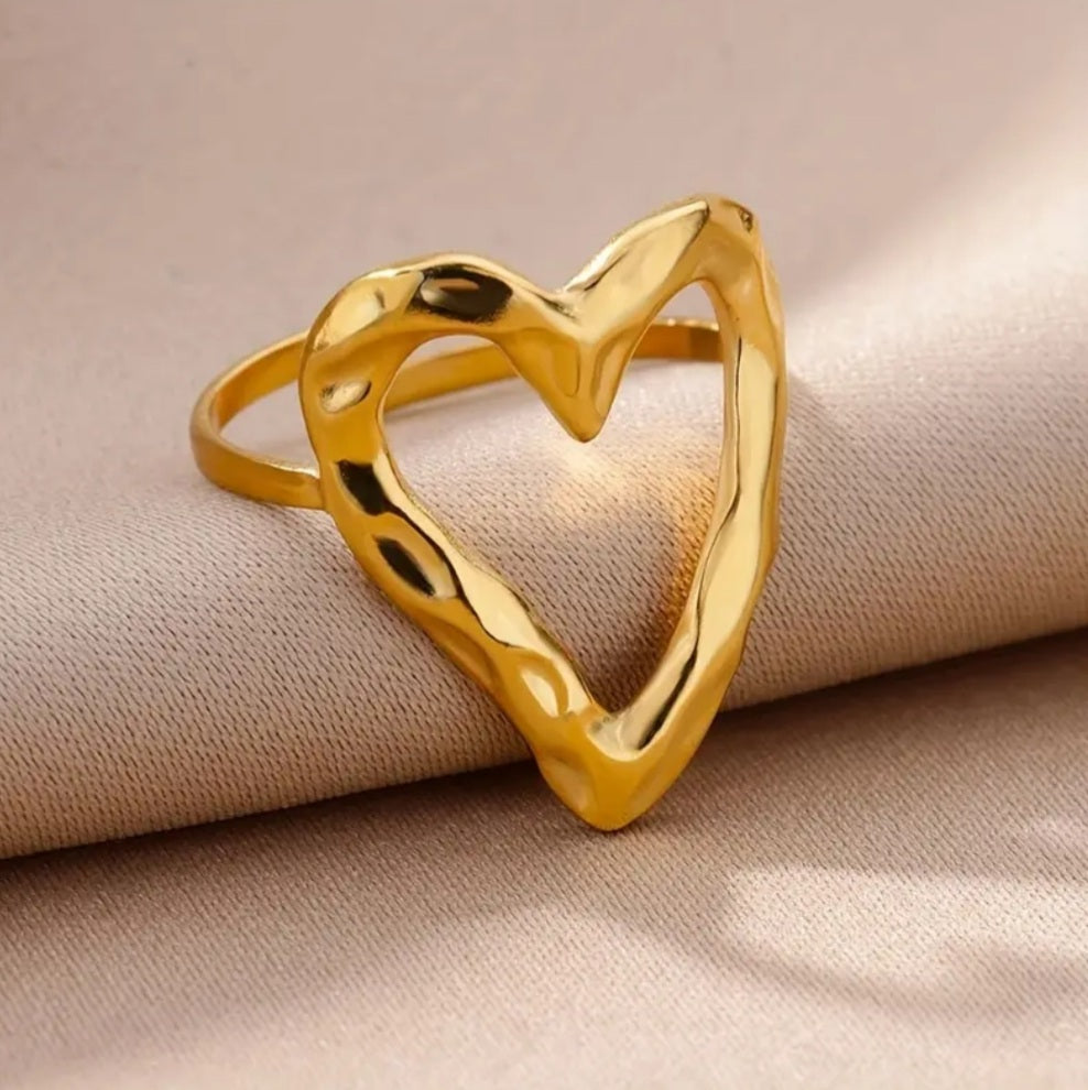 bague Camille coeur doré