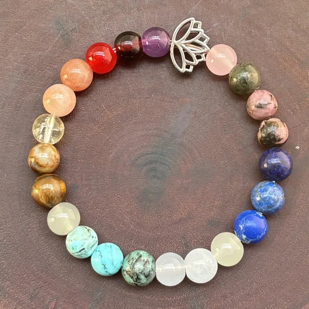 bracelet extensible fleur lotus