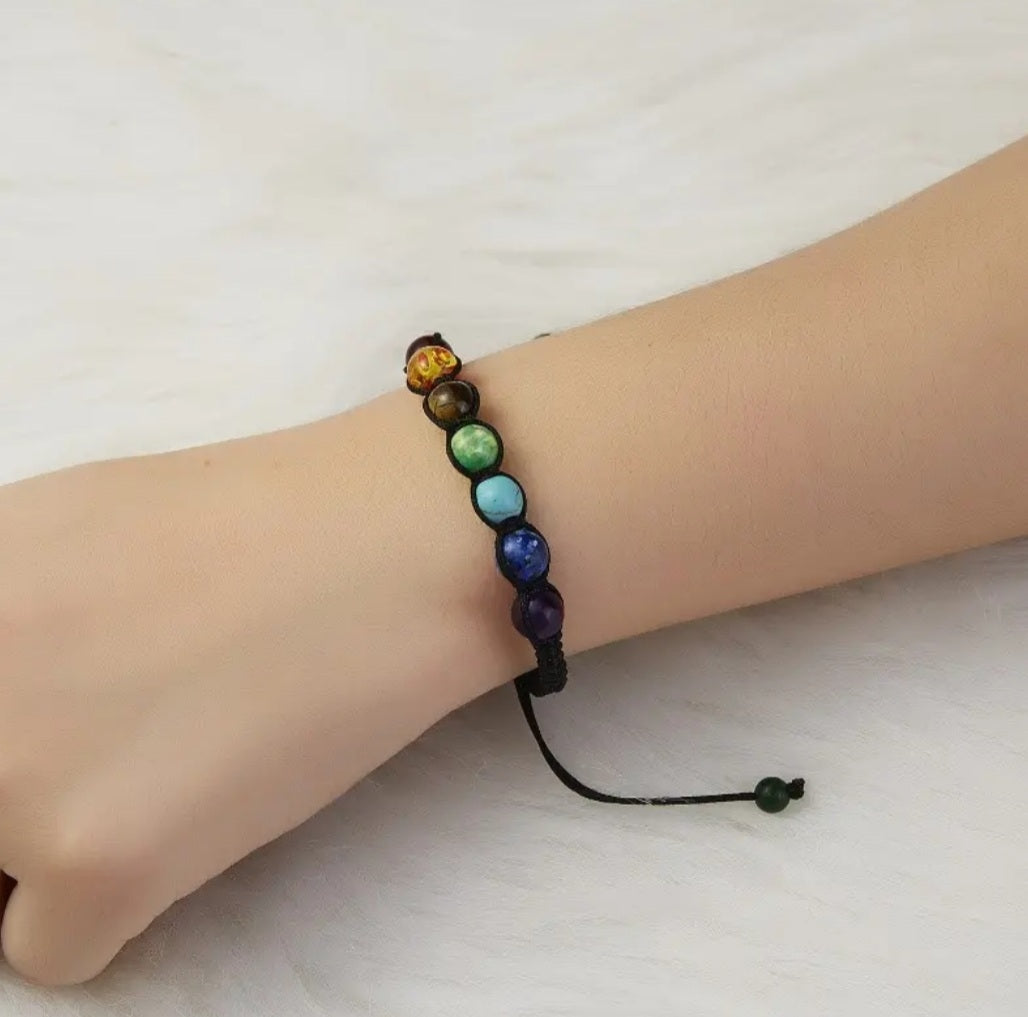 Bracelet Chakra tressée