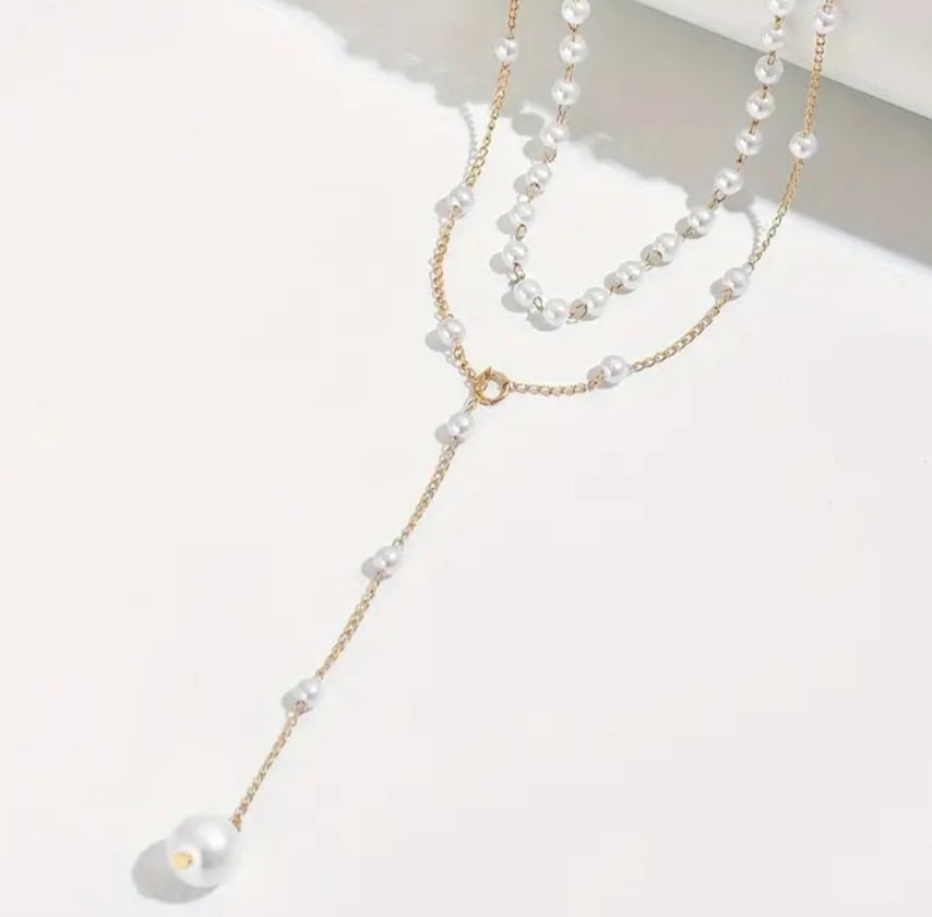 Collier Lina double perlé