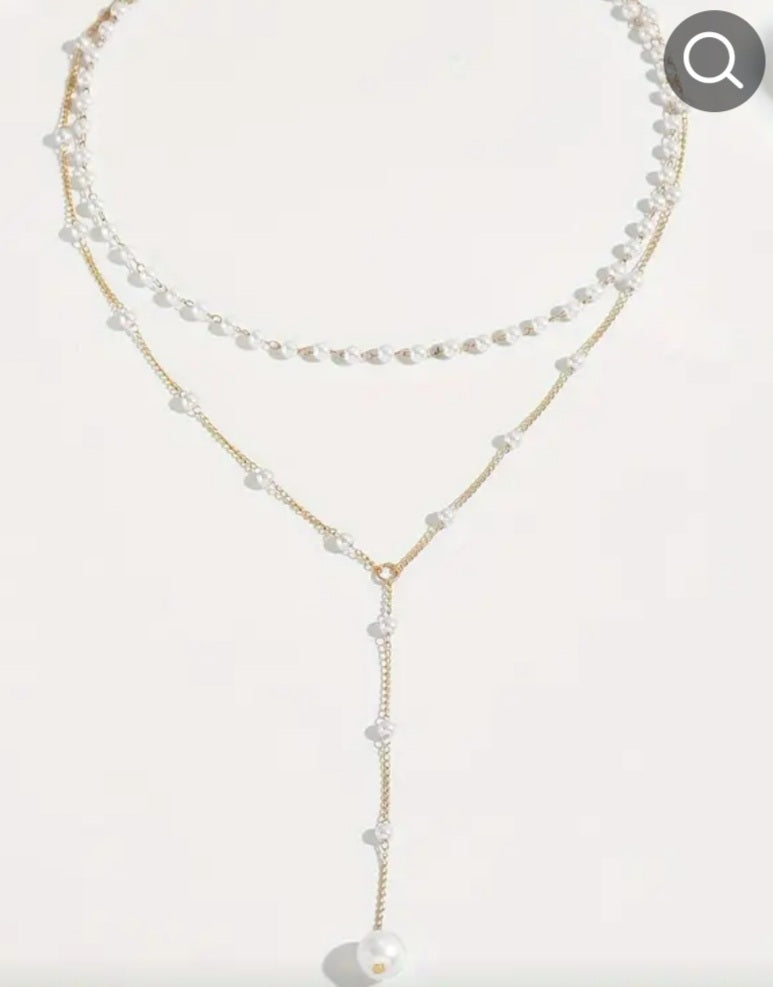 Collier Lina double perlé